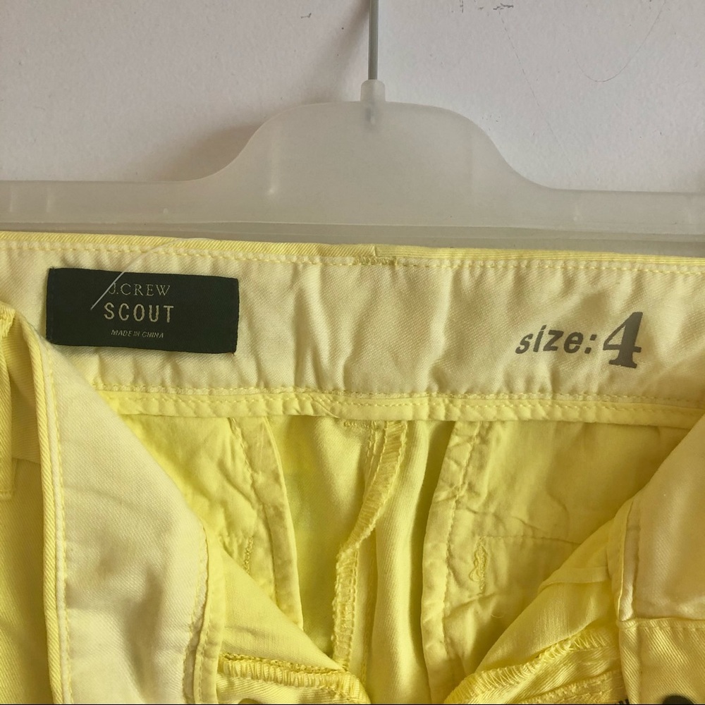 **100% COTTON**J CREW BRIGHT YELLOW SCOUT CHINOS - Picture 3 of 10